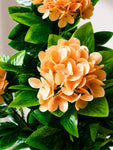 Artificial Hydrangea Flower Bunch | Orange | 72 cm