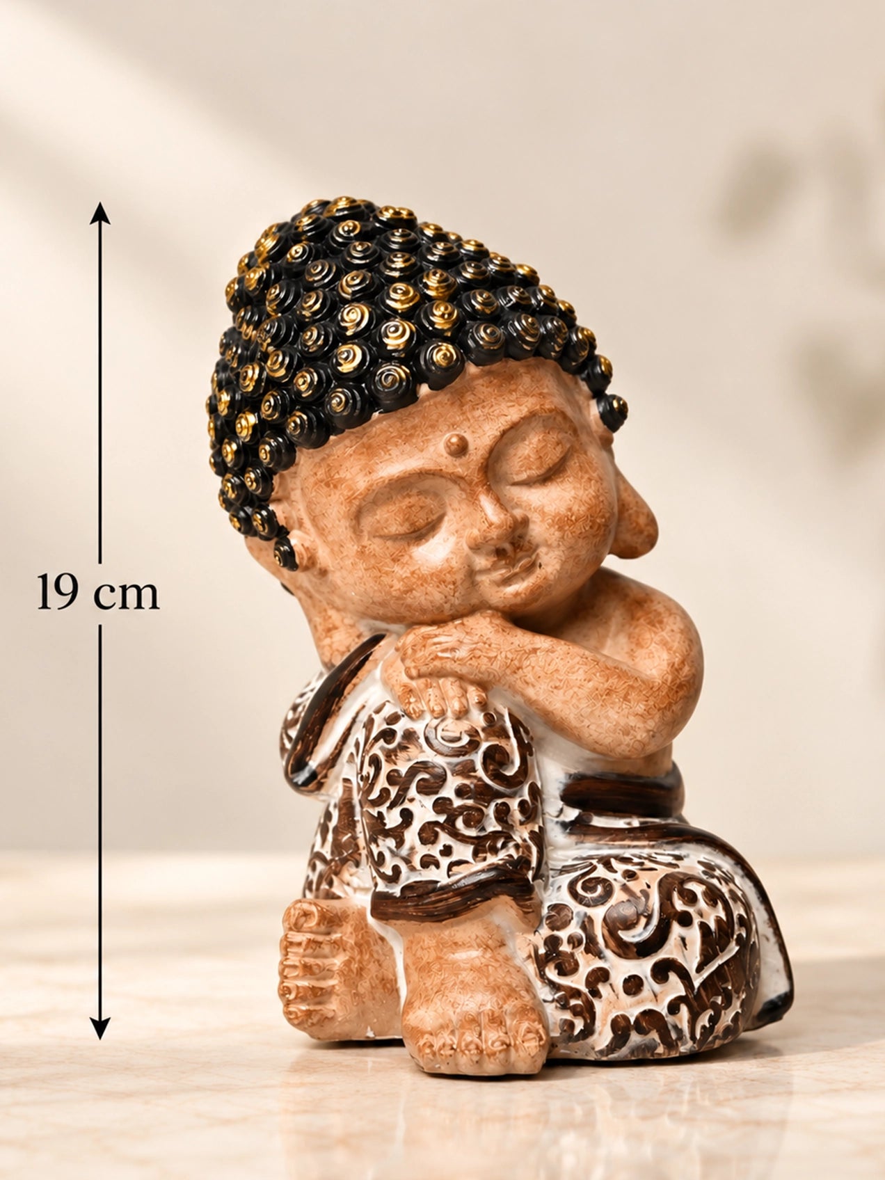 Zen Resting Buddha Idol | 19 cm