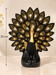 Luxurious Peacock Sculpture | 26 cm