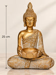 Golden Alms Buddha Statue | 25 cm