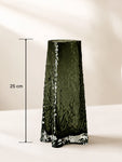 Prism Crystal Black Vase | 25 cm