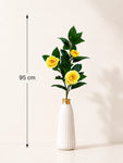 Artificial Rose Stick | Yellow | 95 cm