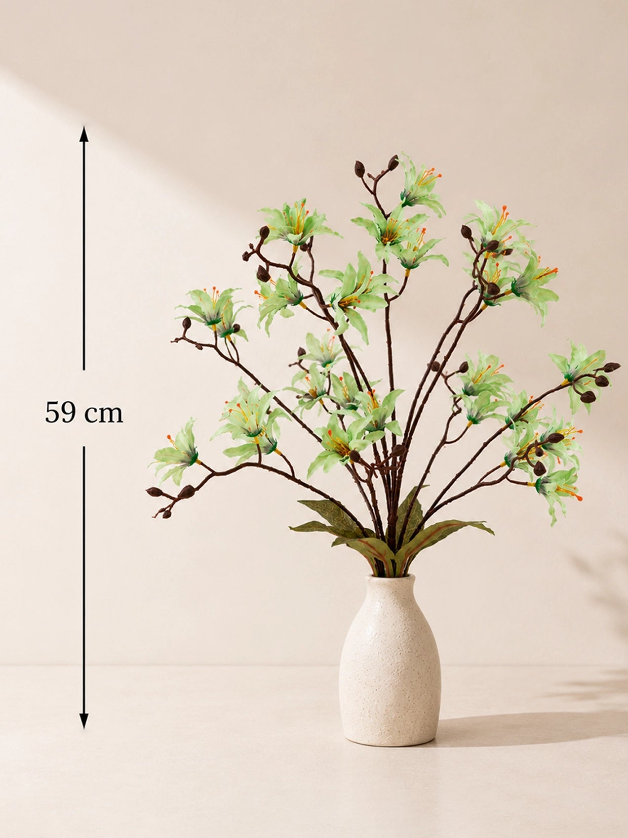 Artificial Cymbidium Orchid Bunch | Green | 59 cm