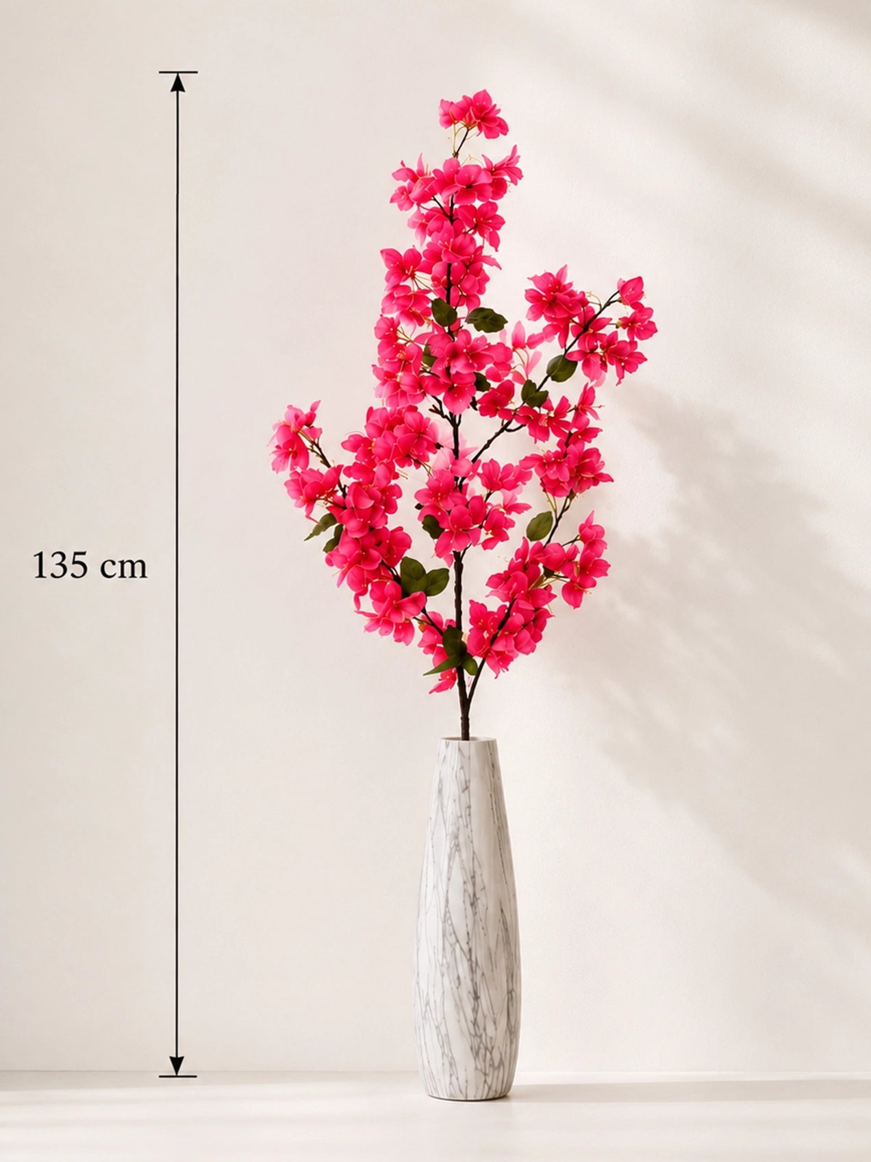 Artificial Bougainvillea Stick | Dark Pink | 135 cm