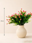 Artificial Kalanchoe Flower Bunch | Red | 33 cm
