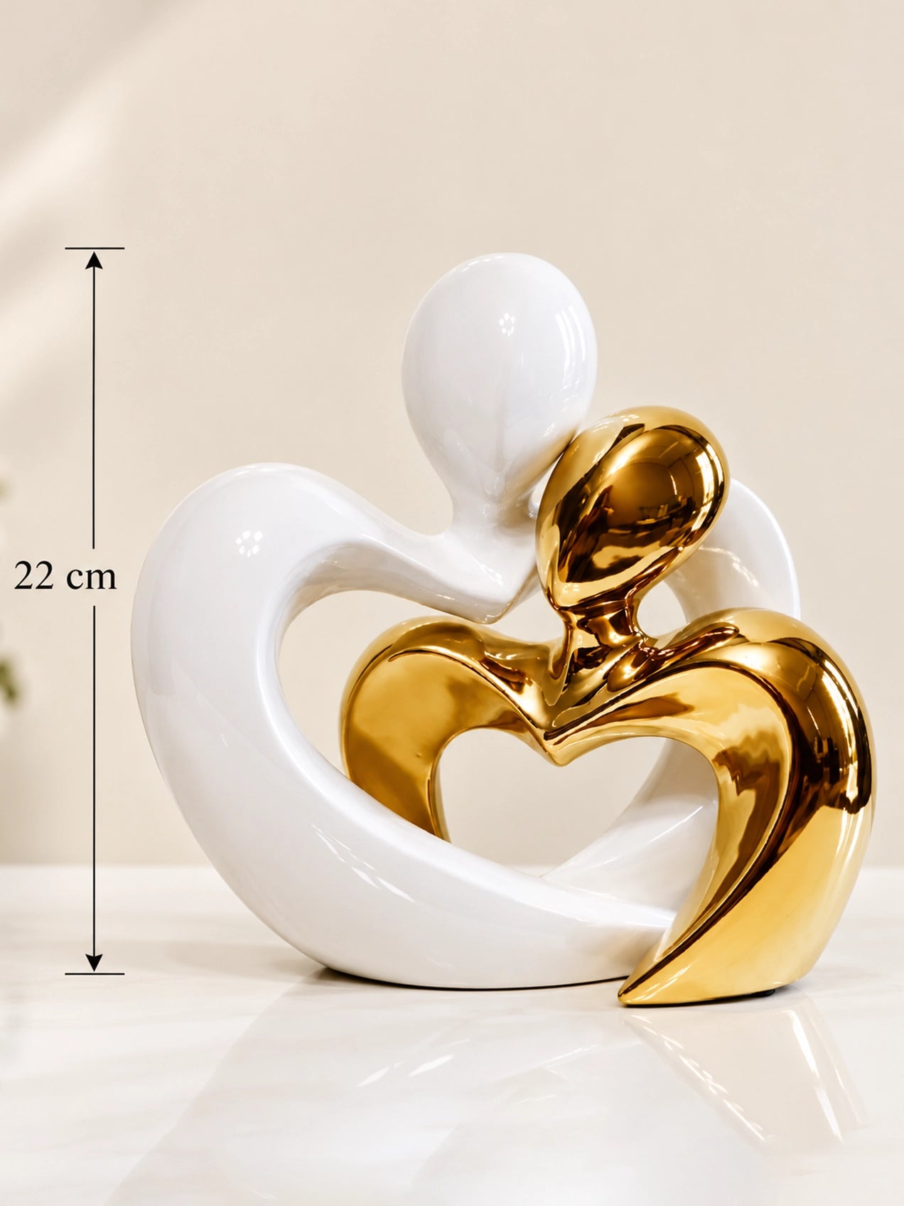Romantic Heart Lover Sculpture