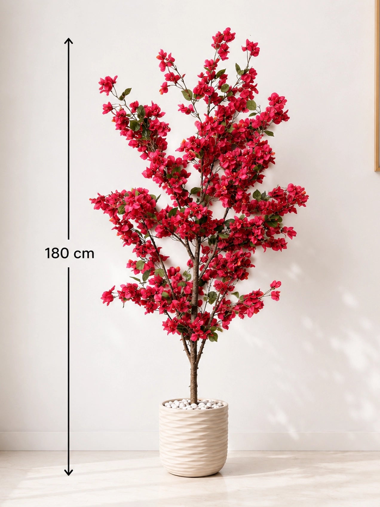 Artificial Bougainvillea Plant | 180 cm | 900 Flowers | Basic Pot