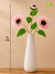 Artificial Sunflower Stick | Light Pink | 78 cm