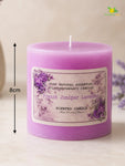 French Scented Pillar Candle | 8 cm | Set of 4