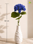 Hydrangea Flower Stick | Dark Blue | 63 cm