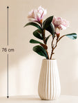 Artificial Magnolia Flower Branch | Light Purple | 76 cm
