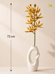 Orchid Flower Stick | Yellow & Red | 73 cm | Set of 2