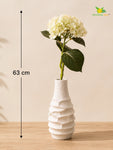 Hydrangea Flower Stick | White | 63 cm
