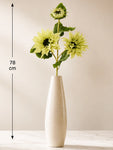Artificial Sunflower Stick | Green | 78 cm | Set of 2