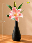 Artificial Lily Flower Stick | Light Pink | 35 cm