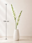 Artificial Orchid Flower Stick | White | 106 cm