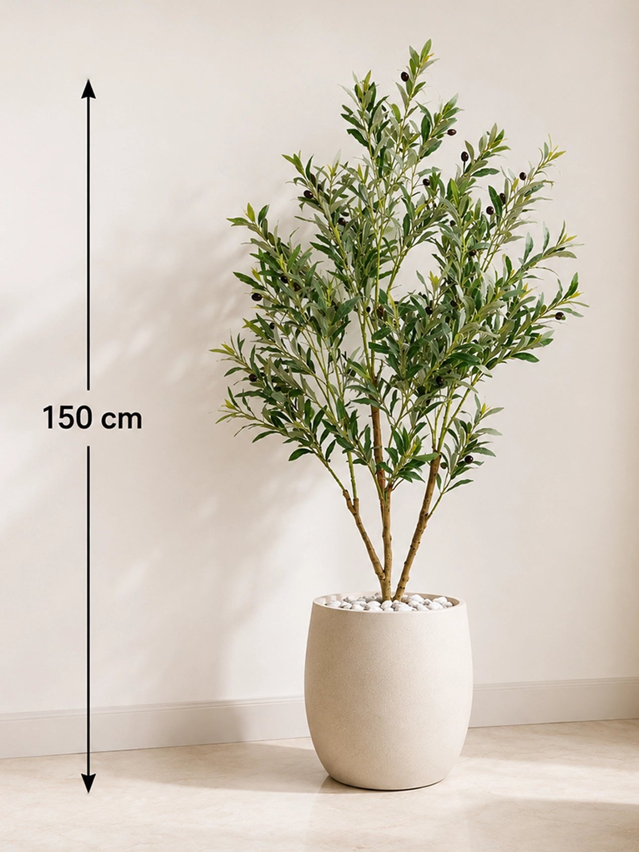 Artificial Olive Plant | 150 cm | 886 Leaves | 34 Olives