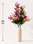 Japanese Honeysuckle Flower Bunch | Light Pink, White and Purple | 90 cm