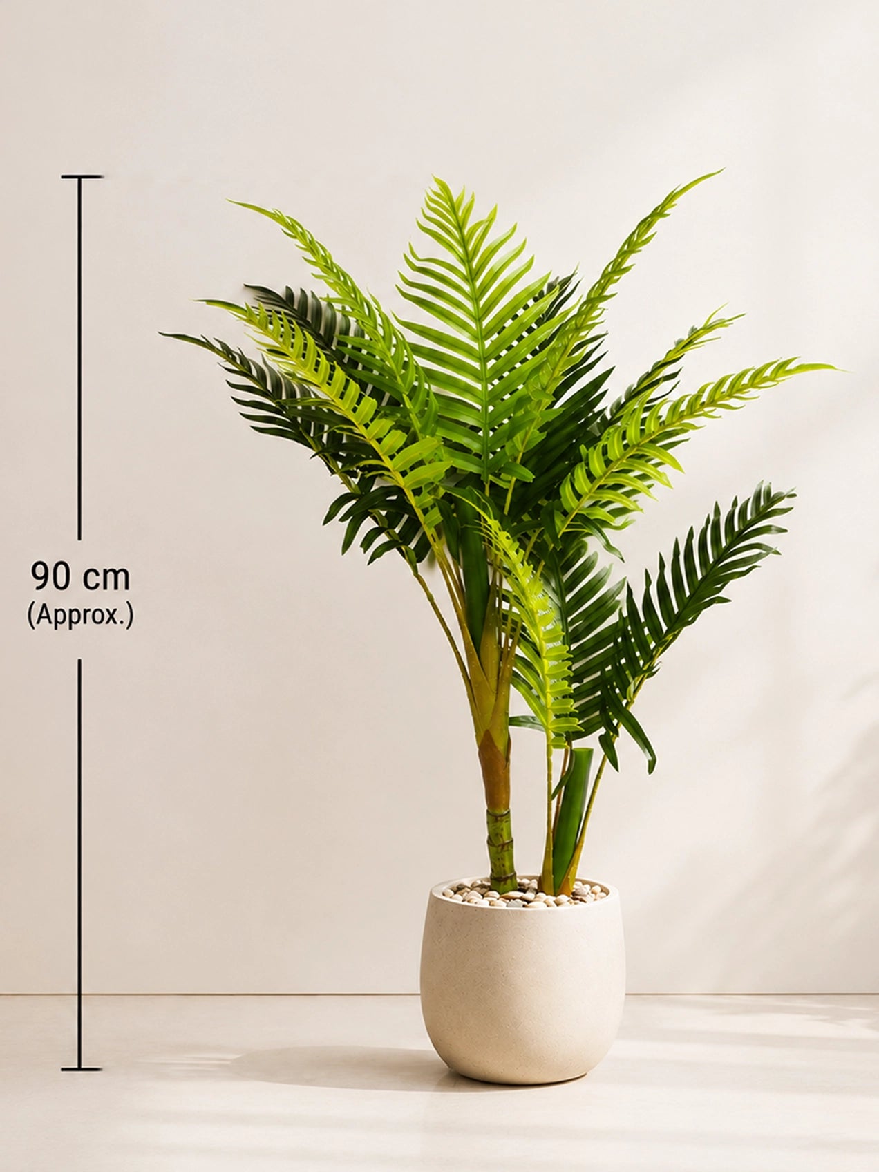 Artificial Areca Palm | 90 cm | 2 Poles | 12 Leaves
