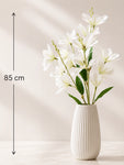 Artificial Magnolia Flower Stick | White | 85 cm