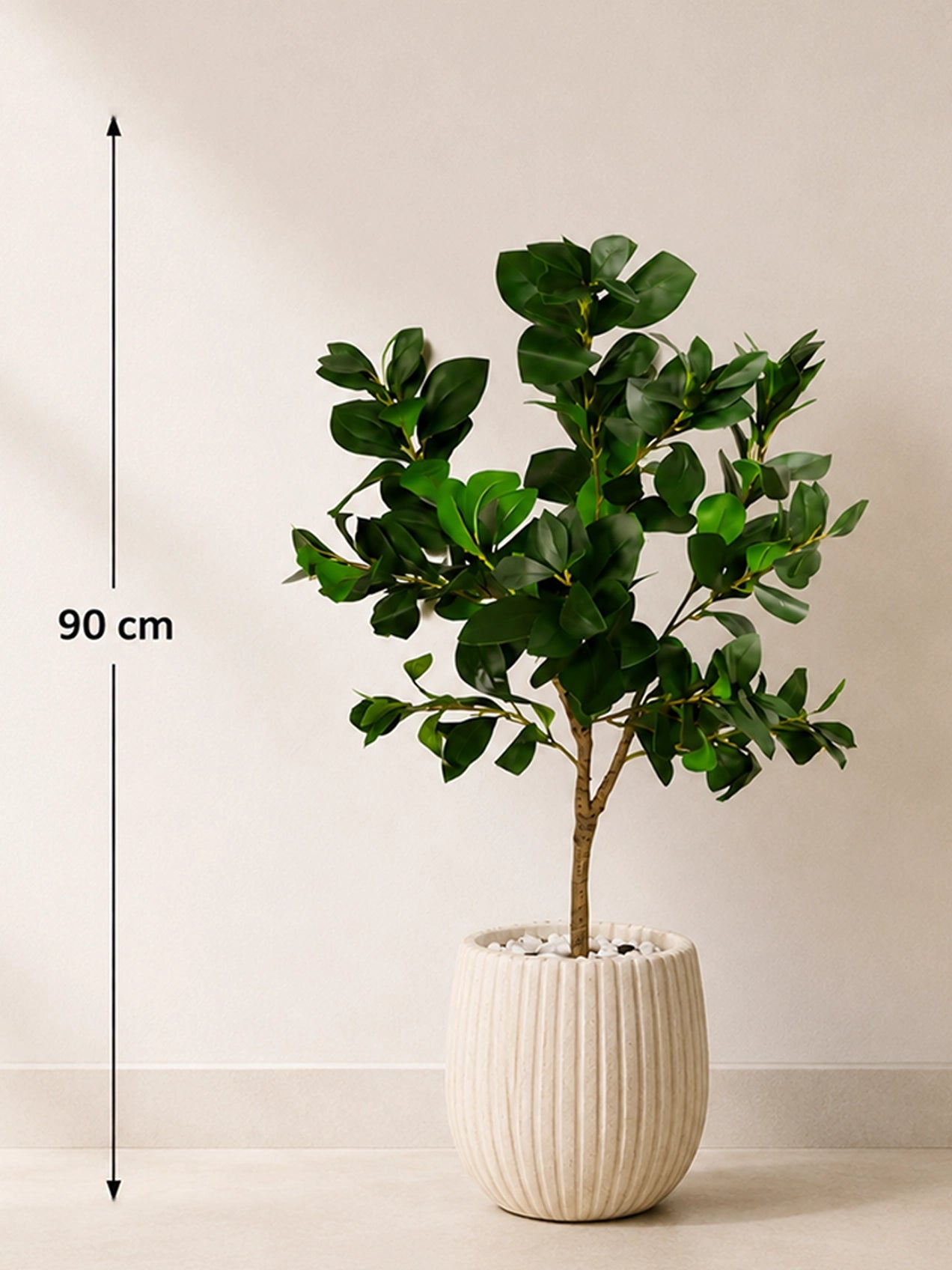 Artificial Ficus Plant  | 90 cm  | With Basic Pot