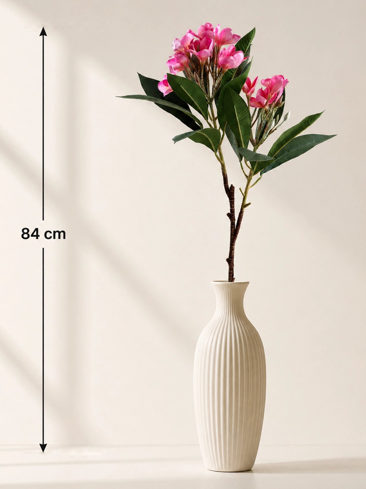 Frangipani Flower Stick | Cherry Red | 84 cm