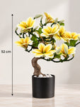 Mini Magnolia Flower Tree | Green | 52 cm