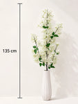 Artificial Bougainvillea Stick | White | 135 cm | Set of 2