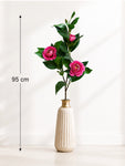 Artificial Rose Stick | Dark Pink | 95 cm