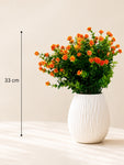 Artificial Kalanchoe Flower Bunch | Orange | 33 cm