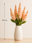 Artificial Snapdragon Flower Bunch | Peach | 59 cm