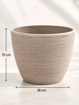 Decorative Pots | Light Brown | 15 cm