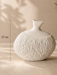 Serene Oval Ceramic Vase | 22 cm