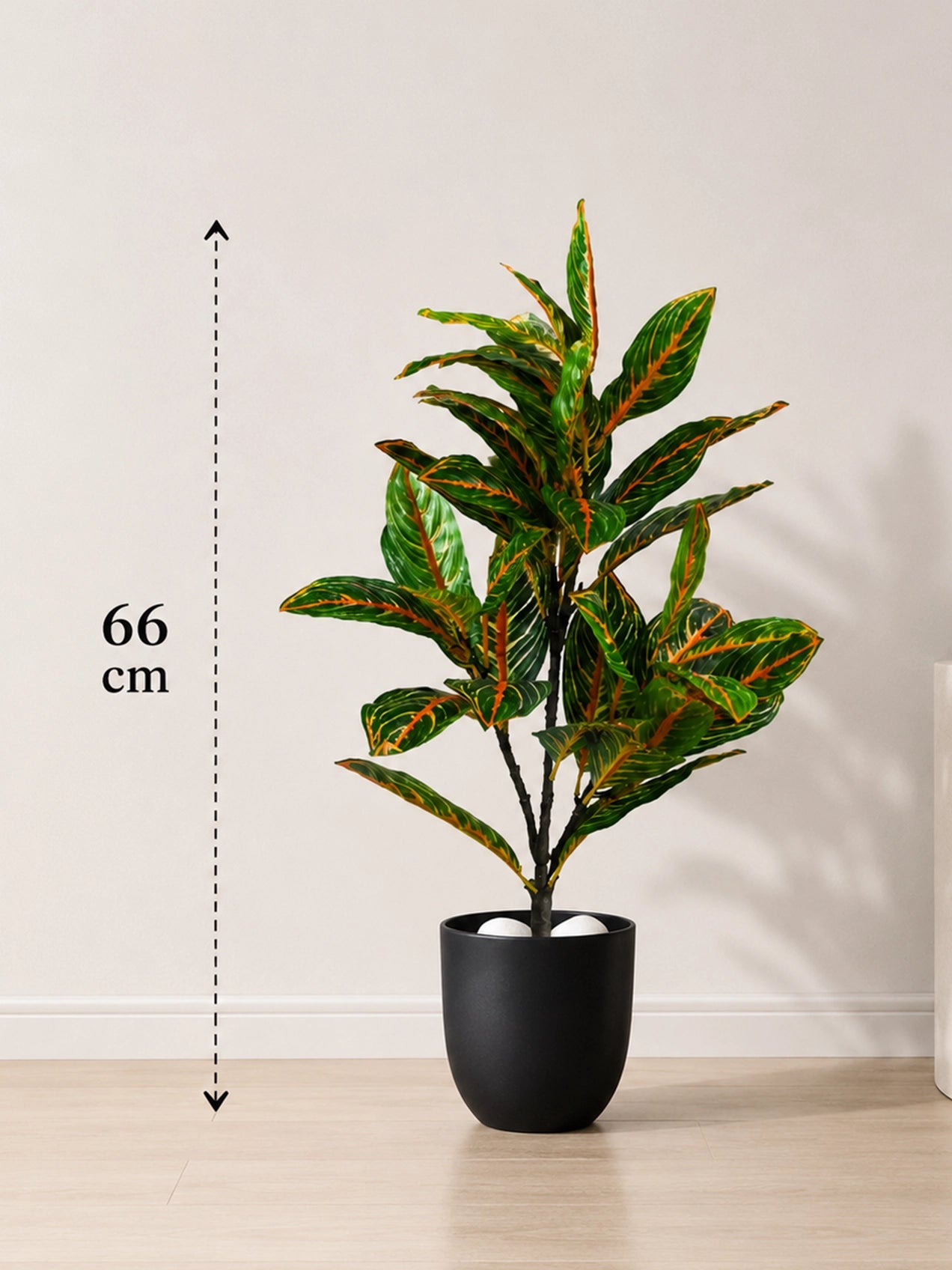 Artificial Aglaonema Plant | 66 cm | 43 Leaves
