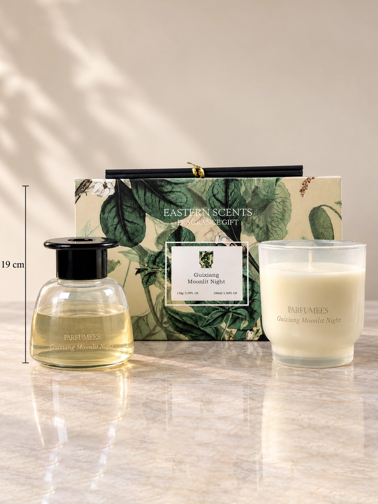 Large Diffuser & Candle Set | 19 cm | Guixiang Moonlit Night