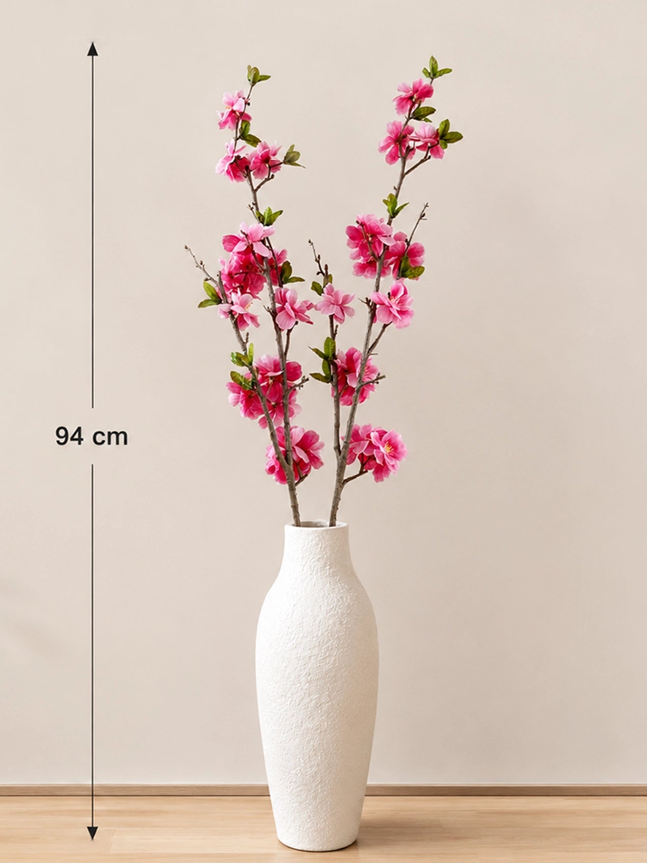 Cherry Blossom Flower Stick | Dark Pink | 94 cm