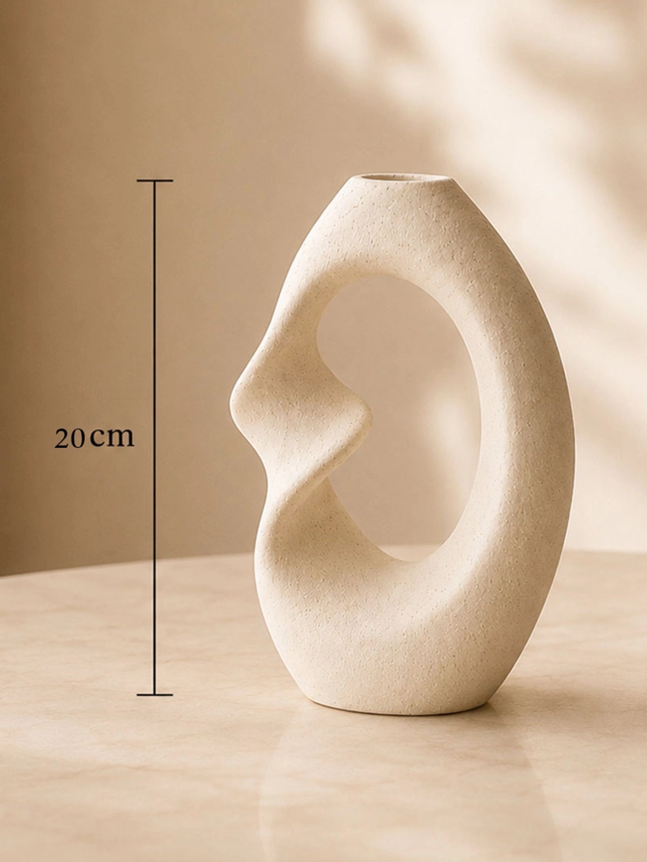 Twist Craft Ceramic Vase | 20 cm
