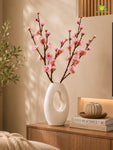 Artificial Plum Blossom Flower Stick | Pink | 60 cm | Set of 2