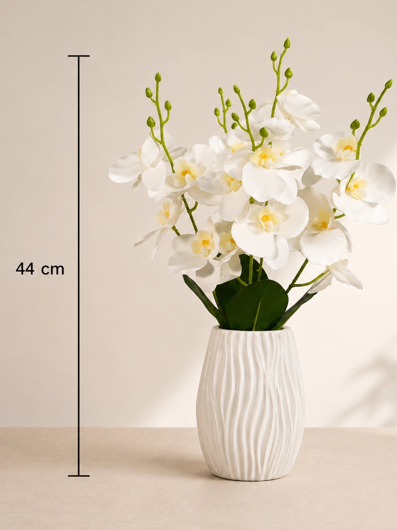 Orchid Bunch | White | 44 cm