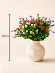 Artificial Kalanchoe Flower Bunch | Mixed Colors | 33 cm