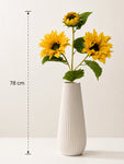 Artificial Sunflower Stick | Yellow | 78 cm | Set of 2