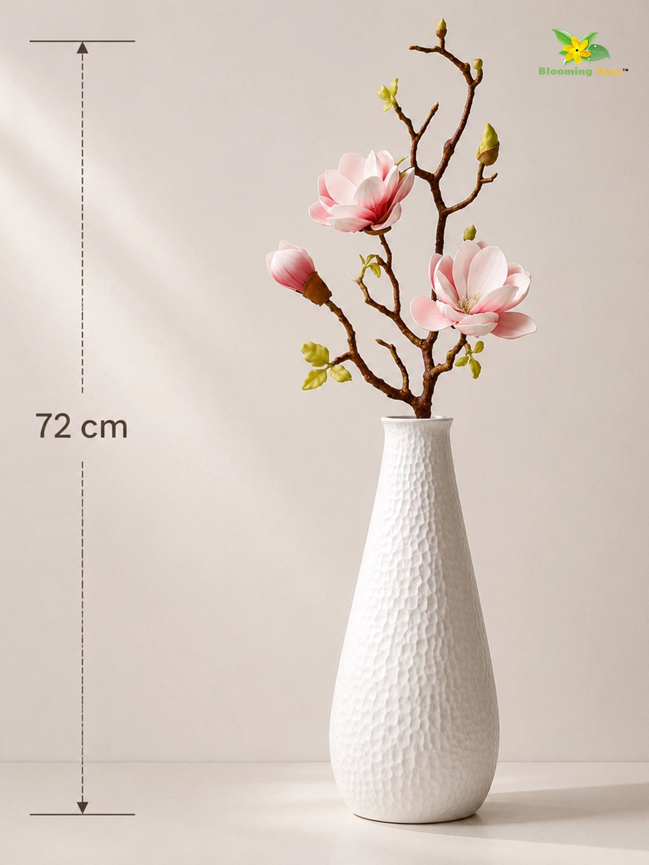 Magnolia Ikebana Flower Stick | Pink | 72 cm | Set of 2