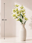 Artificial Magnolia Flower Stick | Green | 85 cm