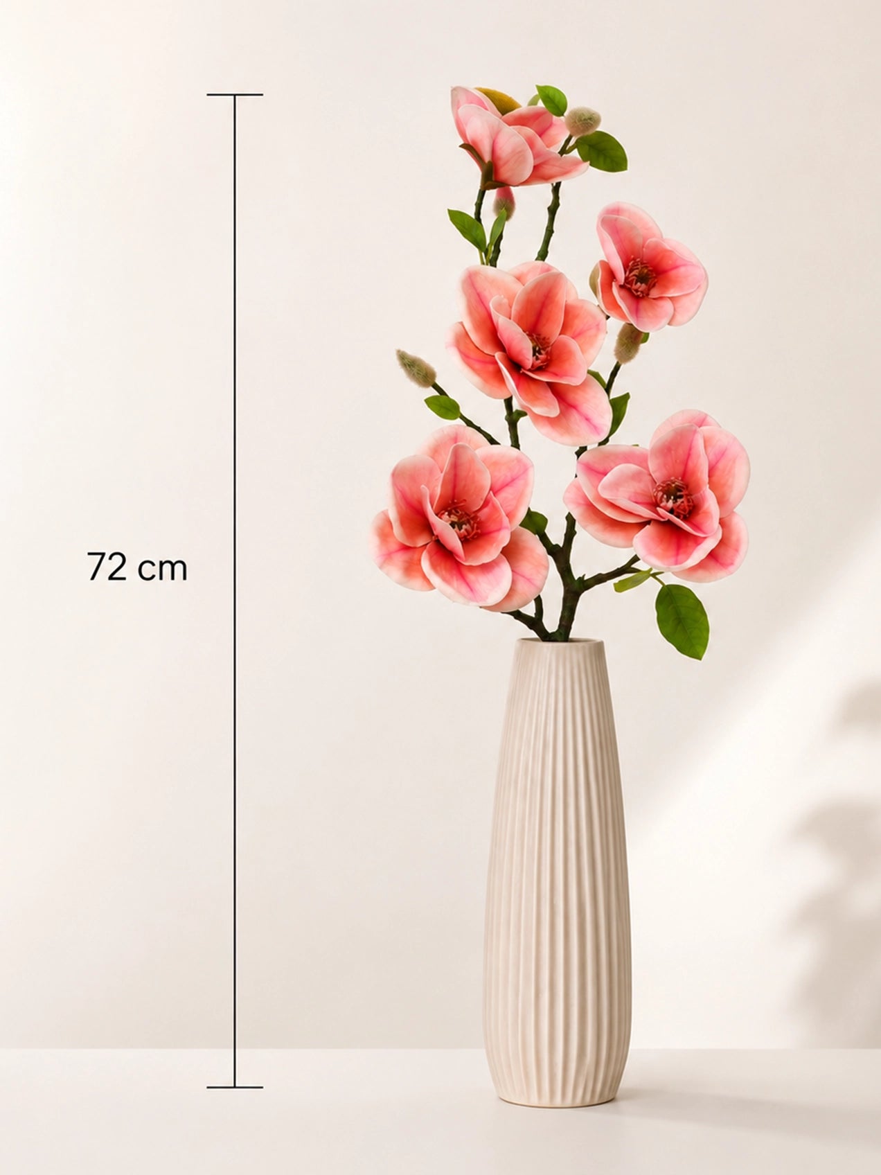 Magnolia Flower Stick | Pink | 72 cm | Set of 2
