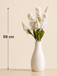 Artificial Snapdragon Flower Bunch | White | 59 cm
