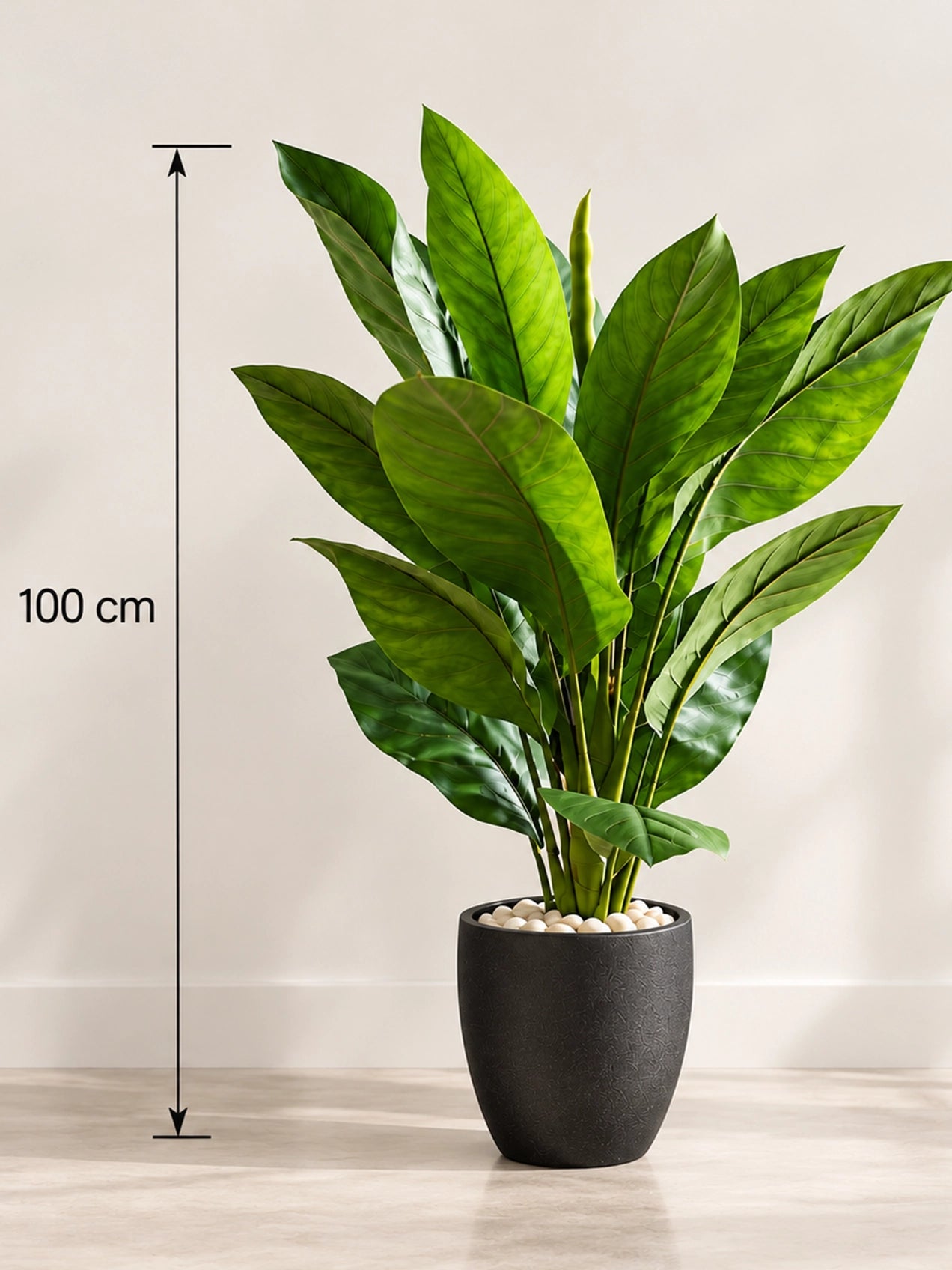 Artificial Jiamei Tourist Banana Plant | 100 cm | With Basic Pot