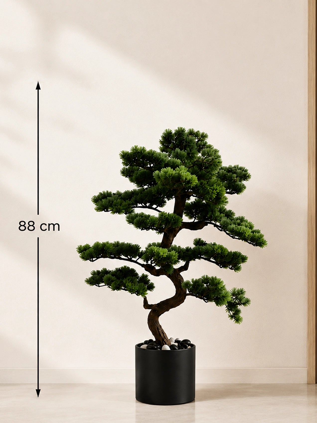 Premium Artificial Bonsai Plant | 88 cm | With Basic Pot