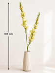 Artificial Orchid Flower Stick | Off White | 106 cm