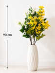 Japanese Honeysuckle Flower Bunch | Yellow & White | 90 cm