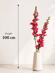 Artificial Orchid Flower Stick | Pink | 106 cm